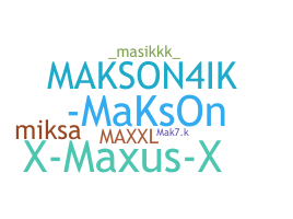 နာမ်မြောက်မည့်အမည် - Maksim