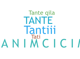 နာမ်မြောက်မည့်အမည် - Tante