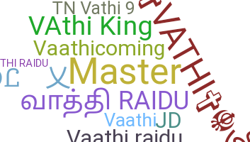 နာမ်မြောက်မည့်အမည် - Vathi