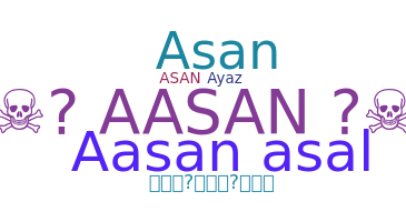 နာမ်မြောက်မည့်အမည် - Aasan