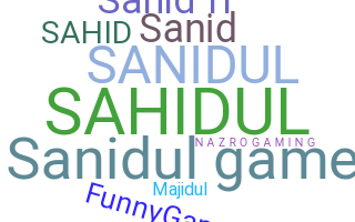 နာမ်မြောက်မည့်အမည် - Sanidul