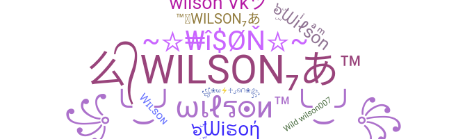 နာမ်မြောက်မည့်အမည် - Wilson