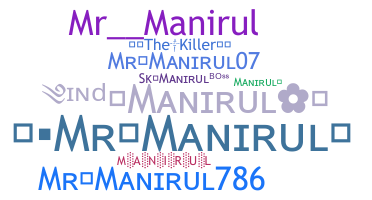 နာမ်မြောက်မည့်အမည် - manirul