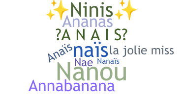 နာမ်မြောက်မည့်အမည် - Anais