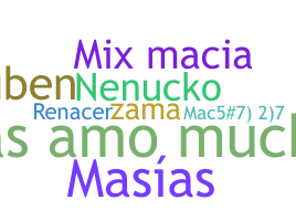 နာမ်မြောက်မည့်အမည် - Macias