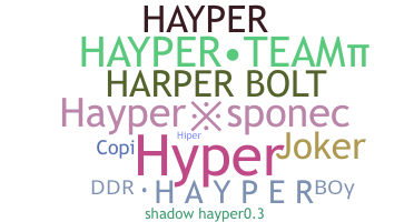 နာမ်မြောက်မည့်အမည် - Hayper