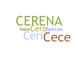 နာမ်မြောက်မည့်အမည် - Ceren