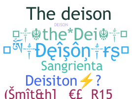 နာမ်မြောက်မည့်အမည် - Deison