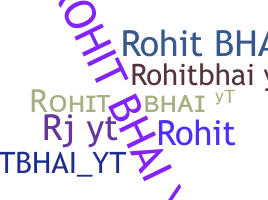 နာမ်မြောက်မည့်အမည် - Rohitbhaiyt