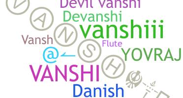 နာမ်မြောက်မည့်အမည် - Vanshi