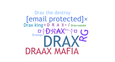 နာမ်မြောက်မည့်အမည် - Drax