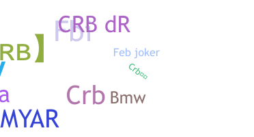 နာမ်မြောက်မည့်အမည် - CRB