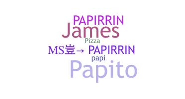 နာမ်မြောက်မည့်အမည် - papirrin