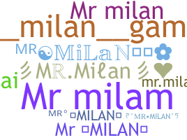 နာမ်မြောက်မည့်အမည် - MrMilan