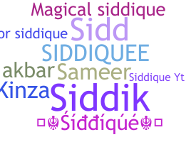 နာမ်မြောက်မည့်အမည် - Siddique