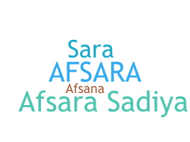 နာမ်မြောက်မည့်အမည် - Afsara