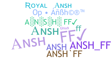 နာမ်မြောက်မည့်အမည် - ANSHff