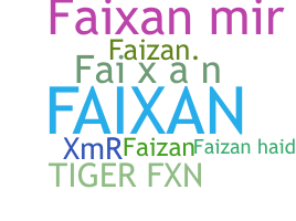 နာမ်မြောက်မည့်အမည် - Faixan
