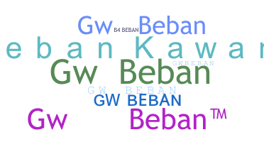နာမ်မြောက်မည့်အမည် - Gwbeban