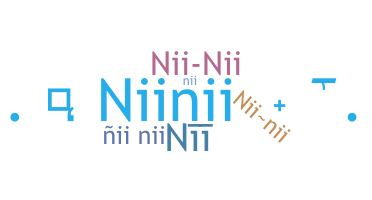 နာမ်မြောက်မည့်အမည် - NiiNii