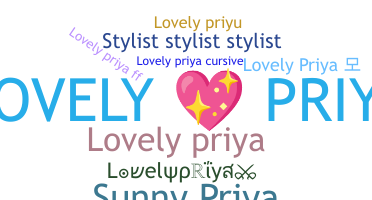 နာမ်မြောက်မည့်အမည် - Lovelypriya