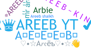 နာမ်မြောက်မည့်အမည် - Areeb