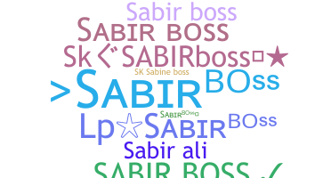 နာမ်မြောက်မည့်အမည် - Sabirboss