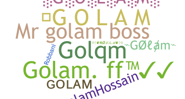 နာမ်မြောက်မည့်အမည် - Golam