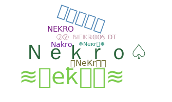 နာမ်မြောက်မည့်အမည် - Nekro