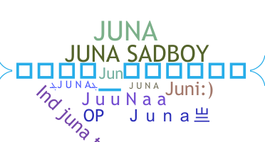 နာမ်မြောက်မည့်အမည် - JuNa