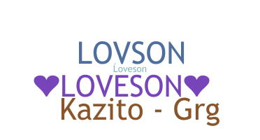 နာမ်မြောက်မည့်အမည် - Loveson