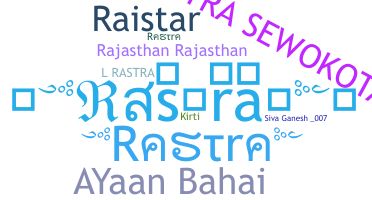 နာမ်မြောက်မည့်အမည် - Rastra