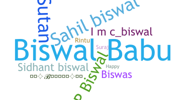 နာမ်မြောက်မည့်အမည် - Biswal