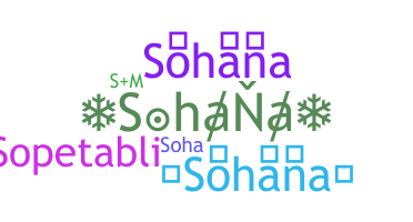 နာမ်မြောက်မည့်အမည် - Sohana