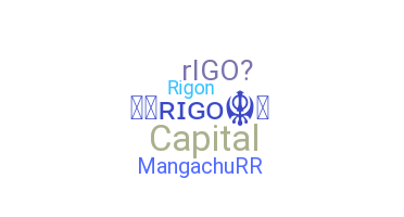 နာမ်မြောက်မည့်အမည် - rigo