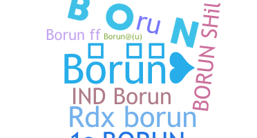 နာမ်မြောက်မည့်အမည် - Borun