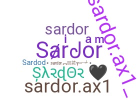နာမ်မြောက်မည့်အမည် - Sardor