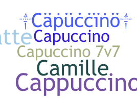 နာမ်မြောက်မည့်အမည် - capuccino