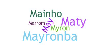 နာမ်မြောက်မည့်အမည် - Mayron