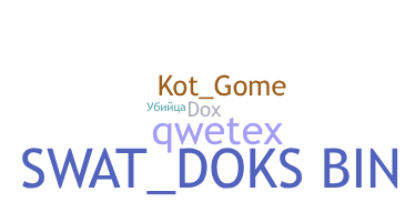 နာမ်မြောက်မည့်အမည် - Dox