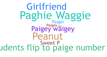 နာမ်မြောက်မည့်အမည် - Paige