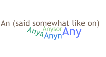 နာမ်မြောက်မည့်အမည် - Anya