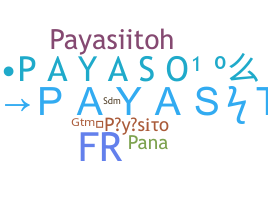 နာမ်မြောက်မည့်အမည် - Payasito