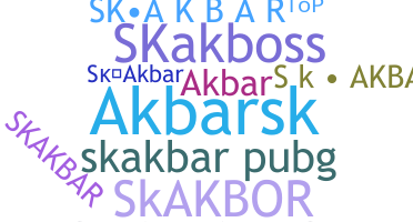 နာမ်မြောက်မည့်အမည် - Skakbar