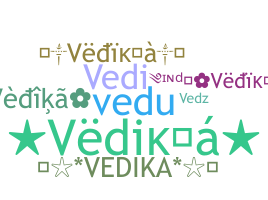 နာမ်မြောက်မည့်အမည် - Vedika