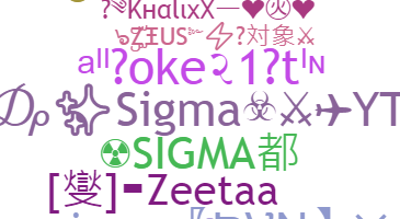 နာမ်မြောက်မည့်အမည် - Sigma
