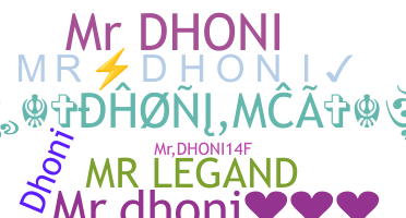 နာမ်မြောက်မည့်အမည် - Mrdhoni