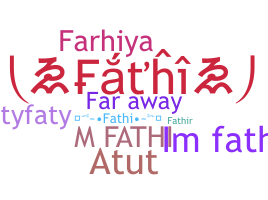 နာမ်မြောက်မည့်အမည် - Fathi