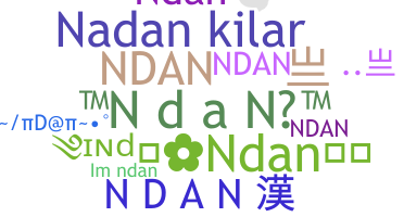နာမ်မြောက်မည့်အမည် - Ndan