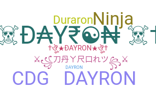 နာမ်မြောက်မည့်အမည် - dayron